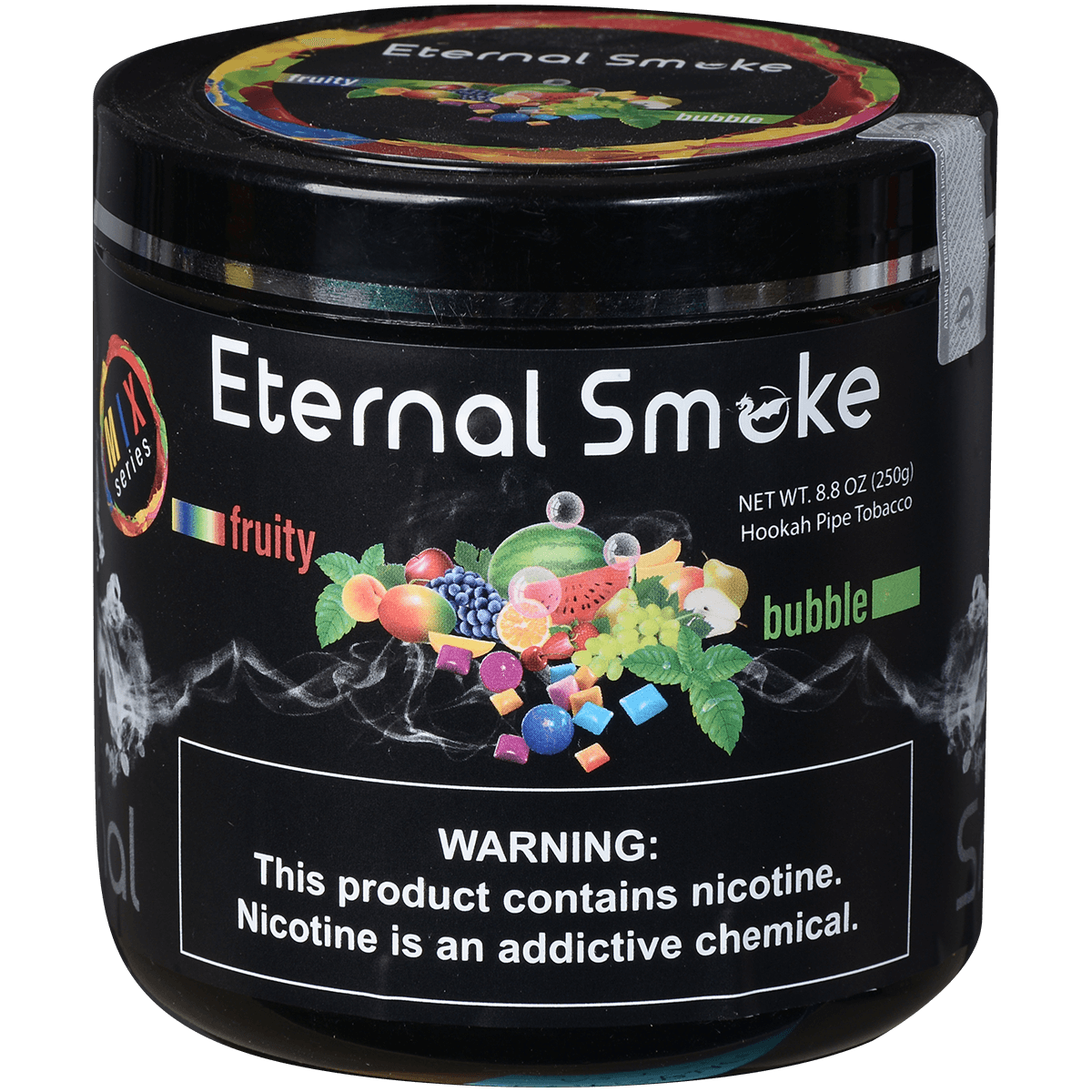 Eternal Smoke Hookah Tobacco Fruity Bubble 250 Gram Jar