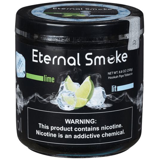 Eternal Smoke Hookah Tobacco Lime Lit 250 Gram Jar