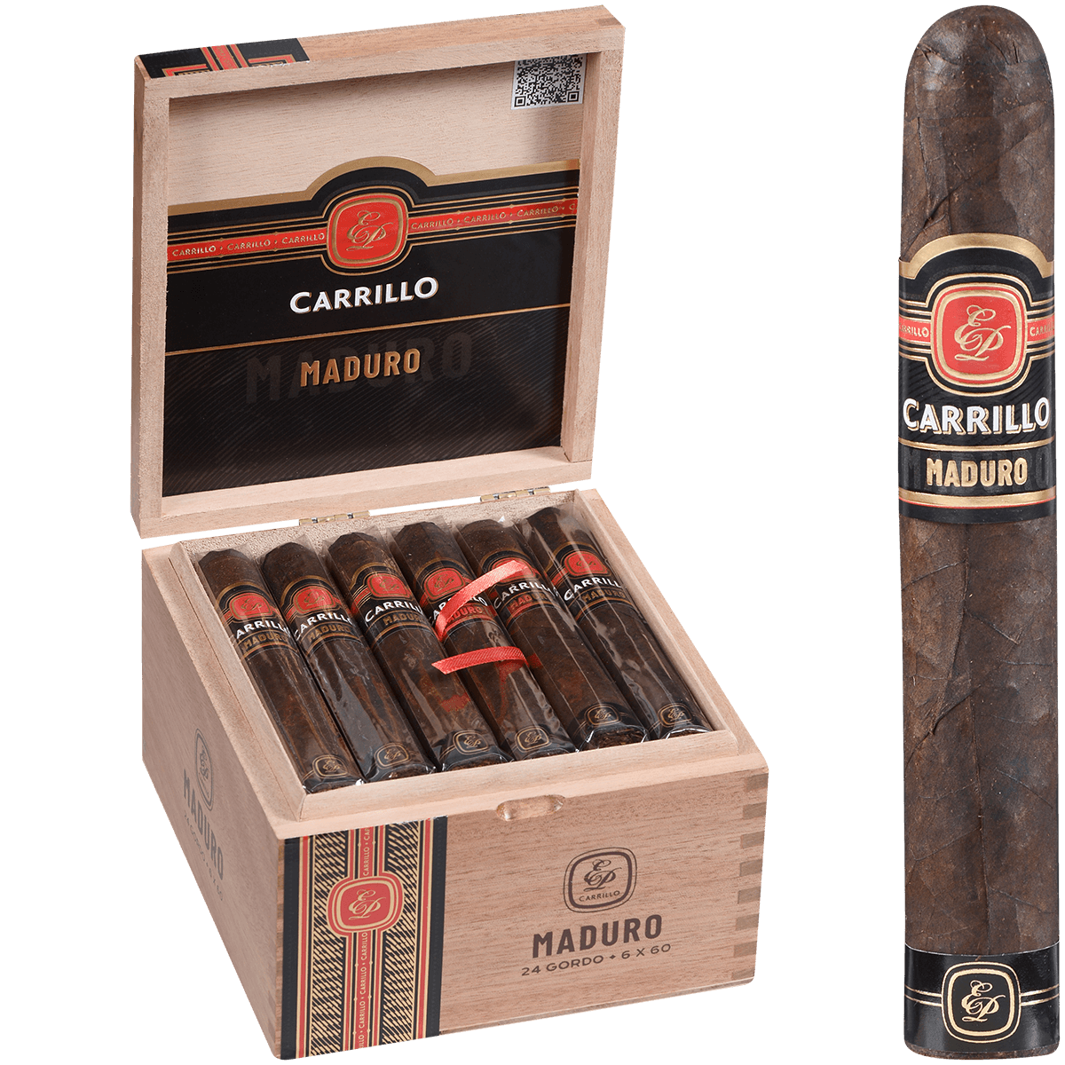 Essence Series By Ep Carrillo Maduro Gordo 6X60 24Ct Box