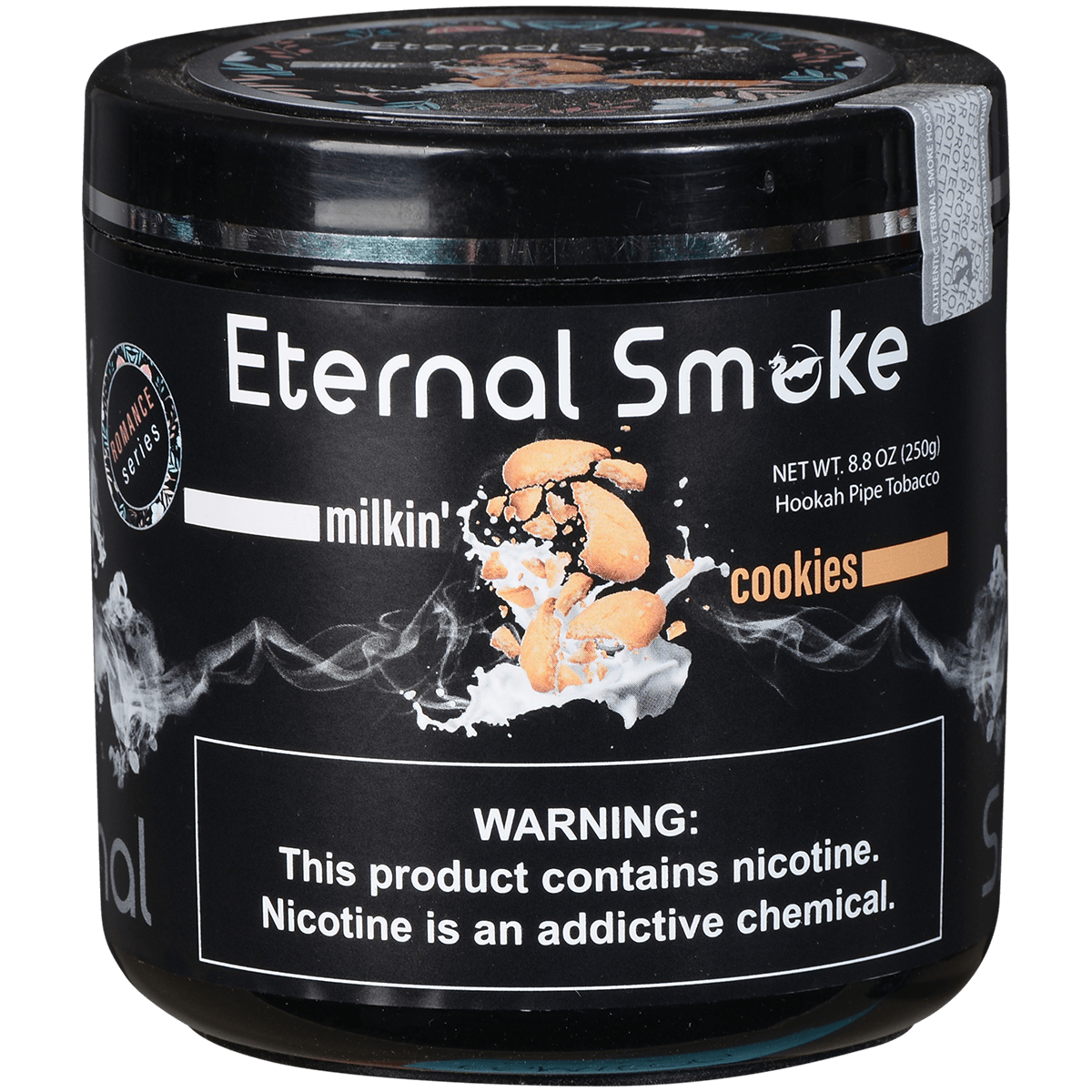 Eternal Smoke Hookah Tobacco Milkin' Cookies 250 Gram Jar