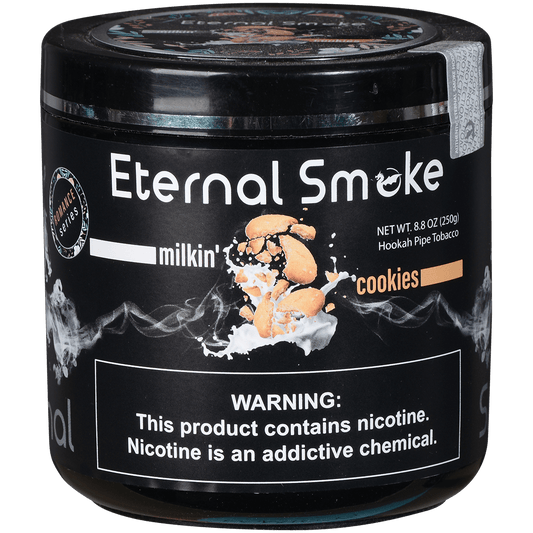 Eternal Smoke Hookah Tobacco Milkin' Cookies 250 Gram Jar
