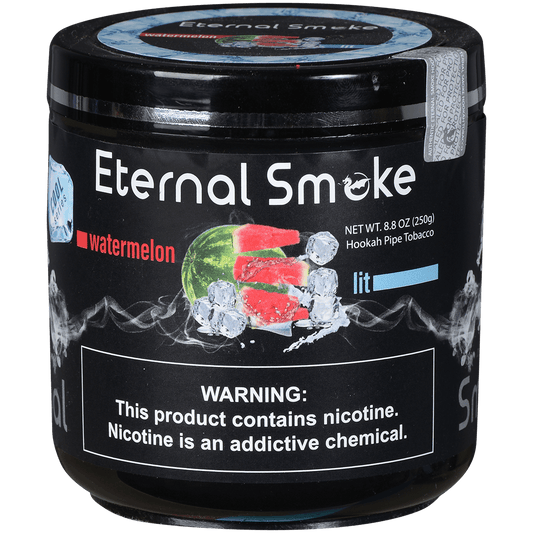 Eternal Smoke Hookah Tobacco Watermelon Lit 250 Gram Jar
