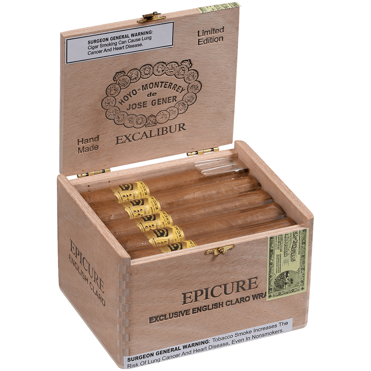 Hoyo Excalibur English Claro Epicure 20 Ct. Box 5.25X50