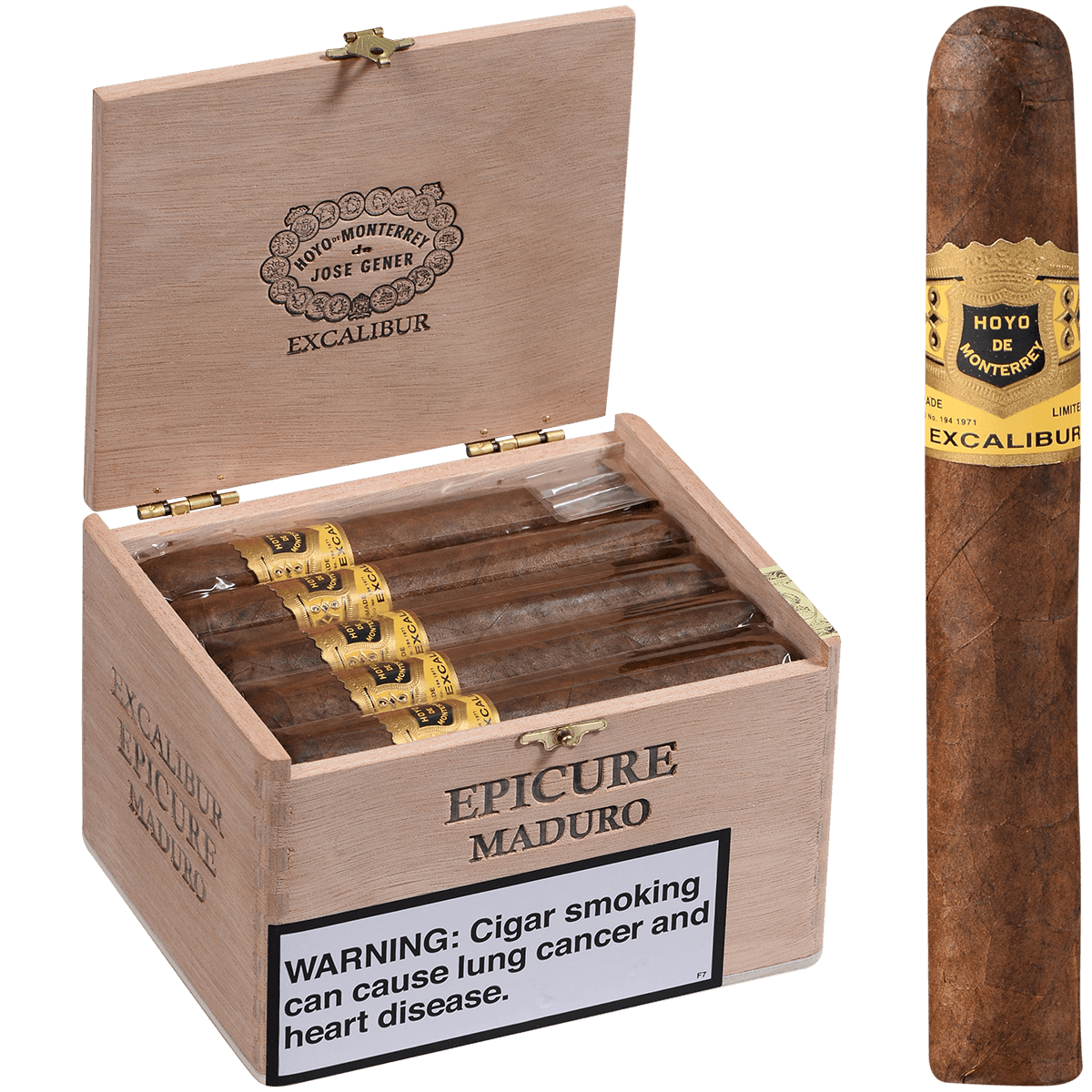 Hoyo Excalibur Maduro Epicure 20 Ct. Box 5.25X50