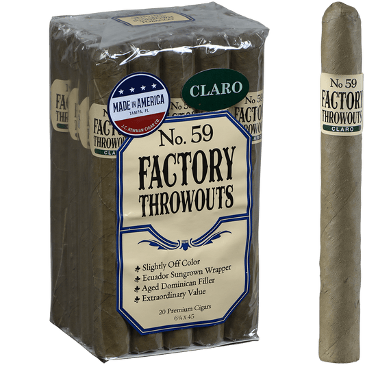 Factory Throwouts No 59 Claro 20 Ct. Bundle 6.25X45