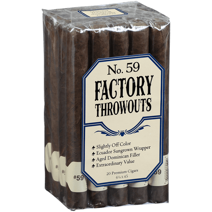Factory Throwouts No 59 Claro 20 Ct. Bundle 6.25X45