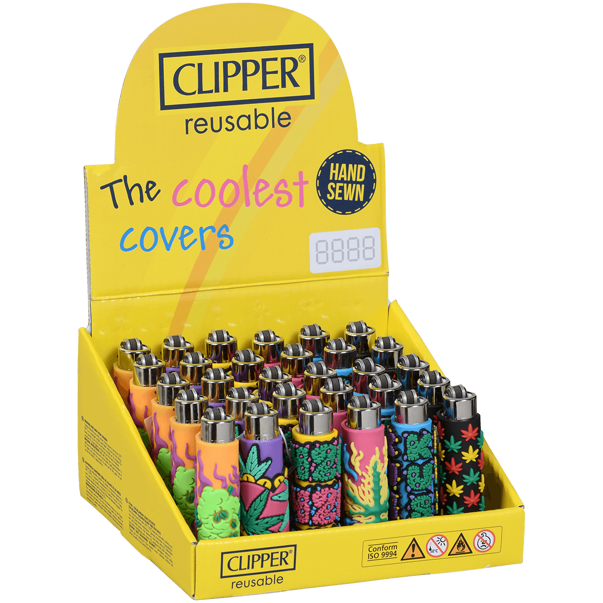 Lighters Clipper Cp21 Silicone Popcovers Leafnesday 30 Ct. Tray