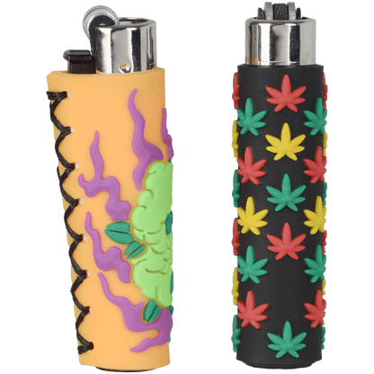 Lighters Clipper Cp21 Silicone Popcovers Leafnesday 30 Ct. Tray