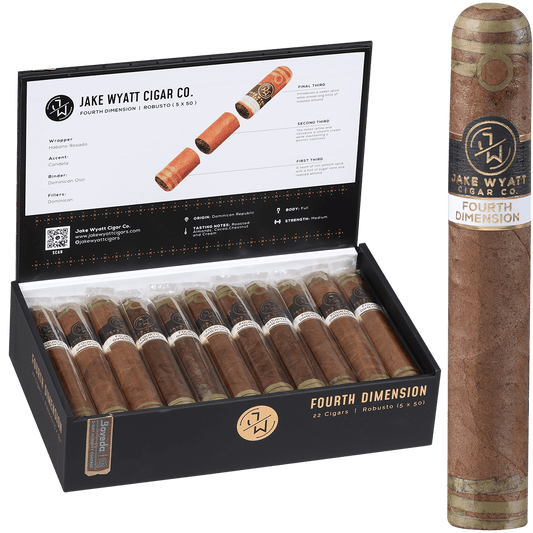 Jake Wyatt Gourmet Collection Fourth Dimension Robusto Habano 22 Ct. Box 5.00X50