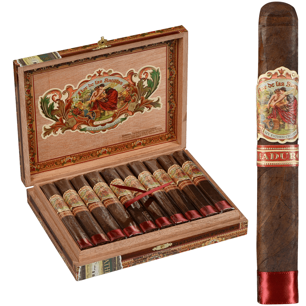 Flor De Las Antillas By My Father Cigars Corona Maduro 20 Ct. Box 5.62X46