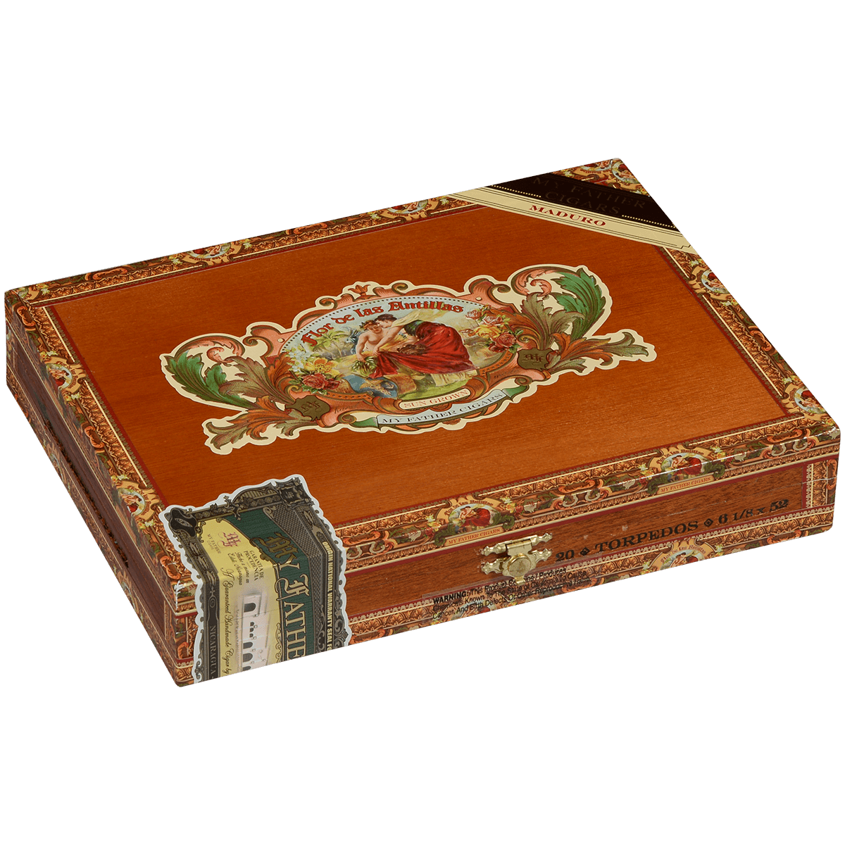 Flor De Las Antillas By My Father Cigars Torpedo Maduro 20 Ct. Box 6.12X52