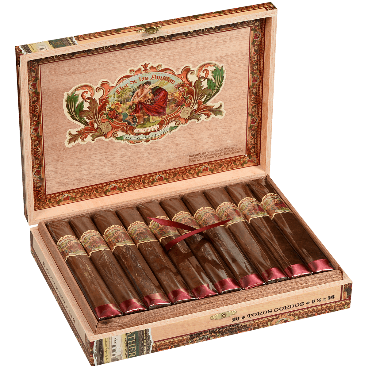 Flor De Las Antillas By My Father Cigars Toro Gordo 20 Ct. Box 6.50X56