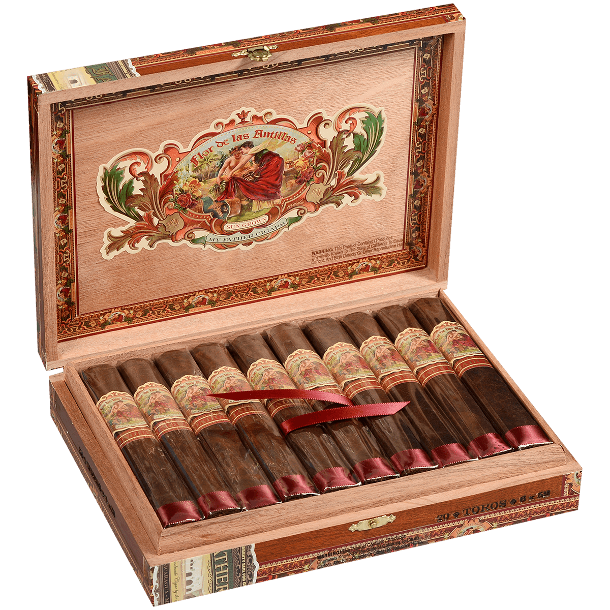 Flor De Las Antillas By My Father Cigars Toro 20 Ct. Box 6.00X52