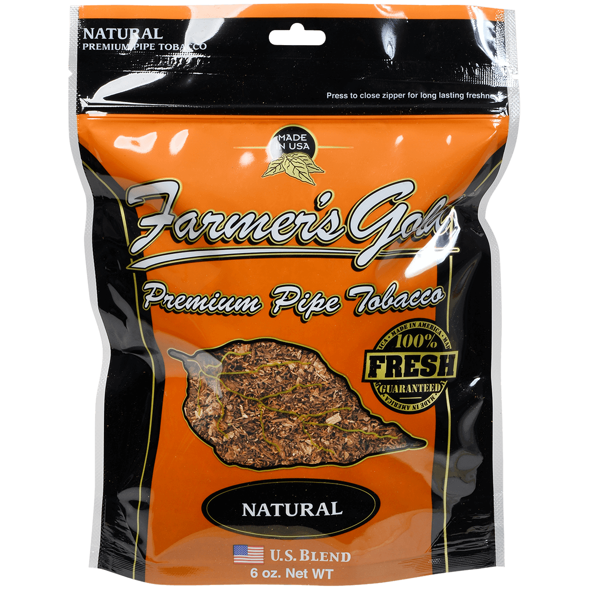 Farmer'S Gold Pipe Tobacco Natural 6 Oz. Bag