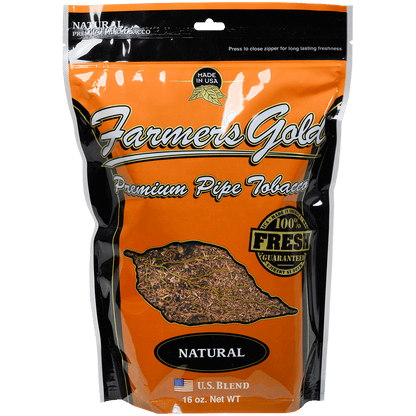 Farmer'S Gold Pipe Tobacco Natural 1 Lb. Bag