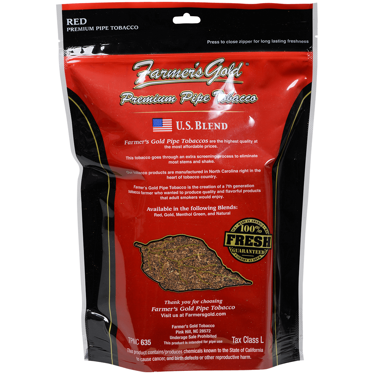 Farmer'S Gold Pipe Tobacco Red 1 Lb. Bag