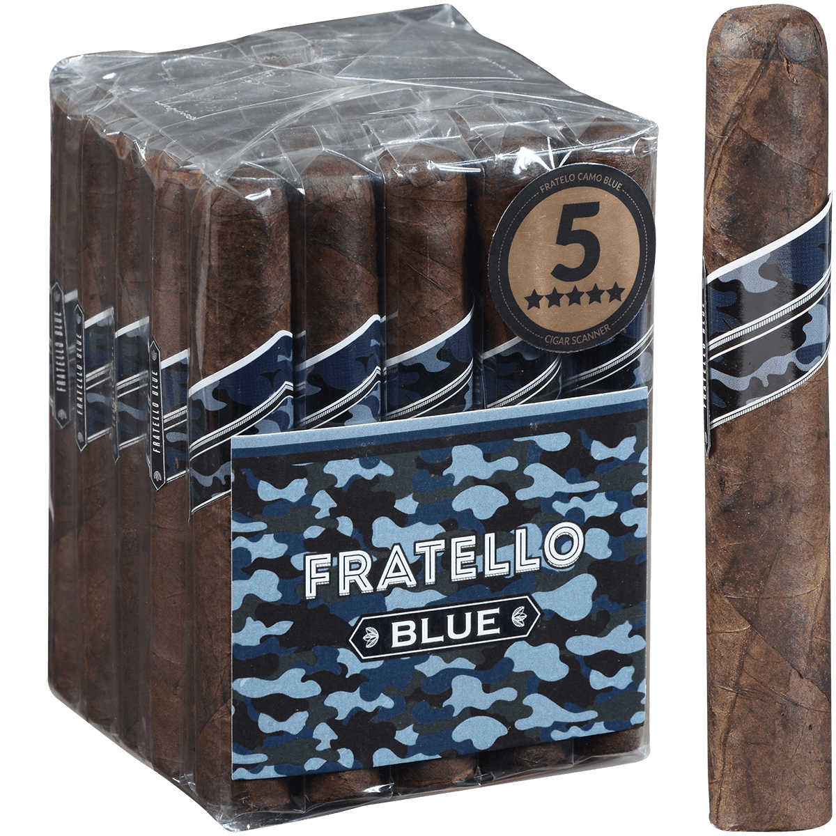 Fratello Camo Blue Robusto (Maduro) 25 Ct. Bundle