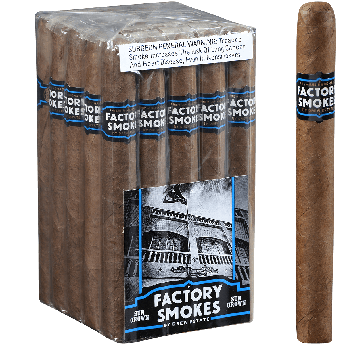 Factory Smokes Sungrown Churchill 25 Ct. Bundle 7.00X50