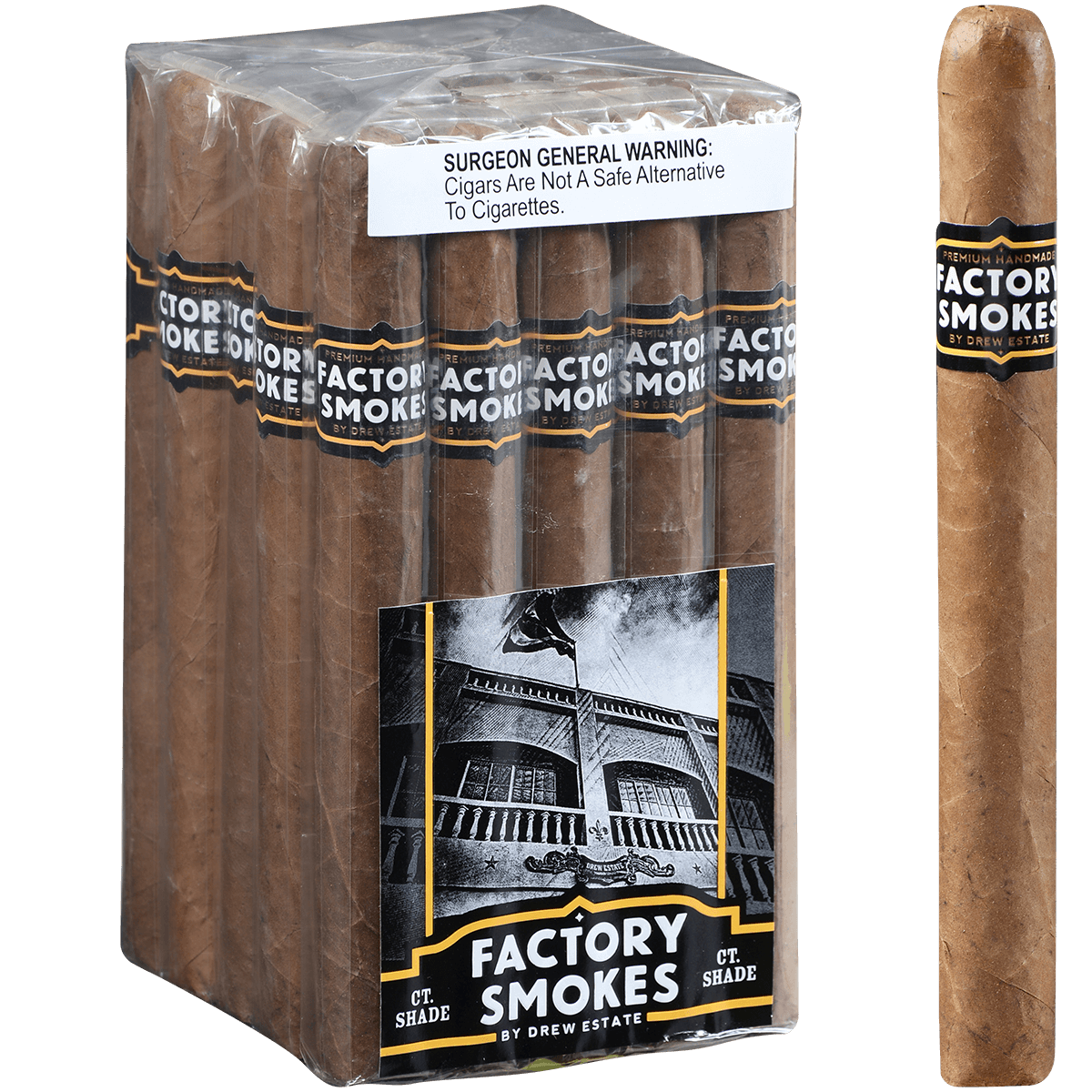 Factory Smokes Shade Churchill 25 Ct. Bundle 7.00X50