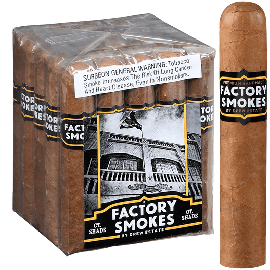 Factory Smokes Shade Robusto 25 Ct. Bundle 5.00X54