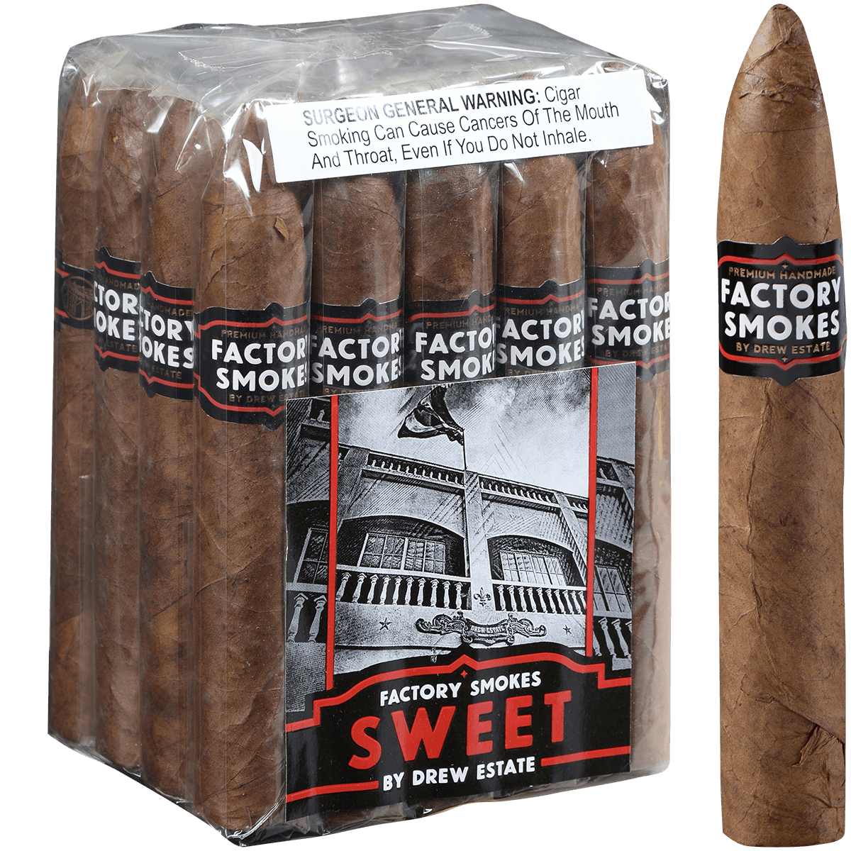 Factory Smokes Sweets Belicoso 20 Ct. Bundle 6.00X54
