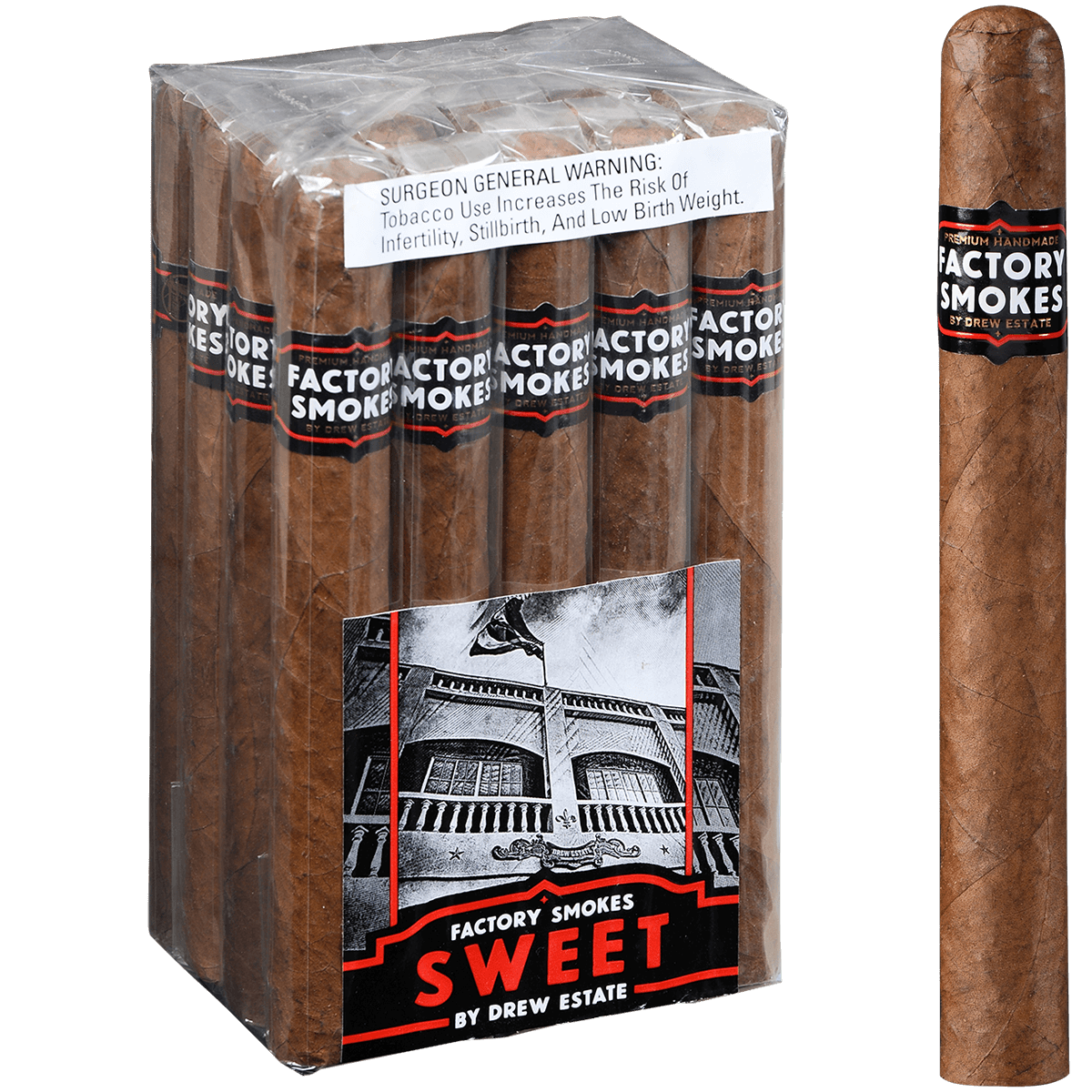 Factory Smokes Sweets Churchill 20 Ct. Bundle 7.00X52