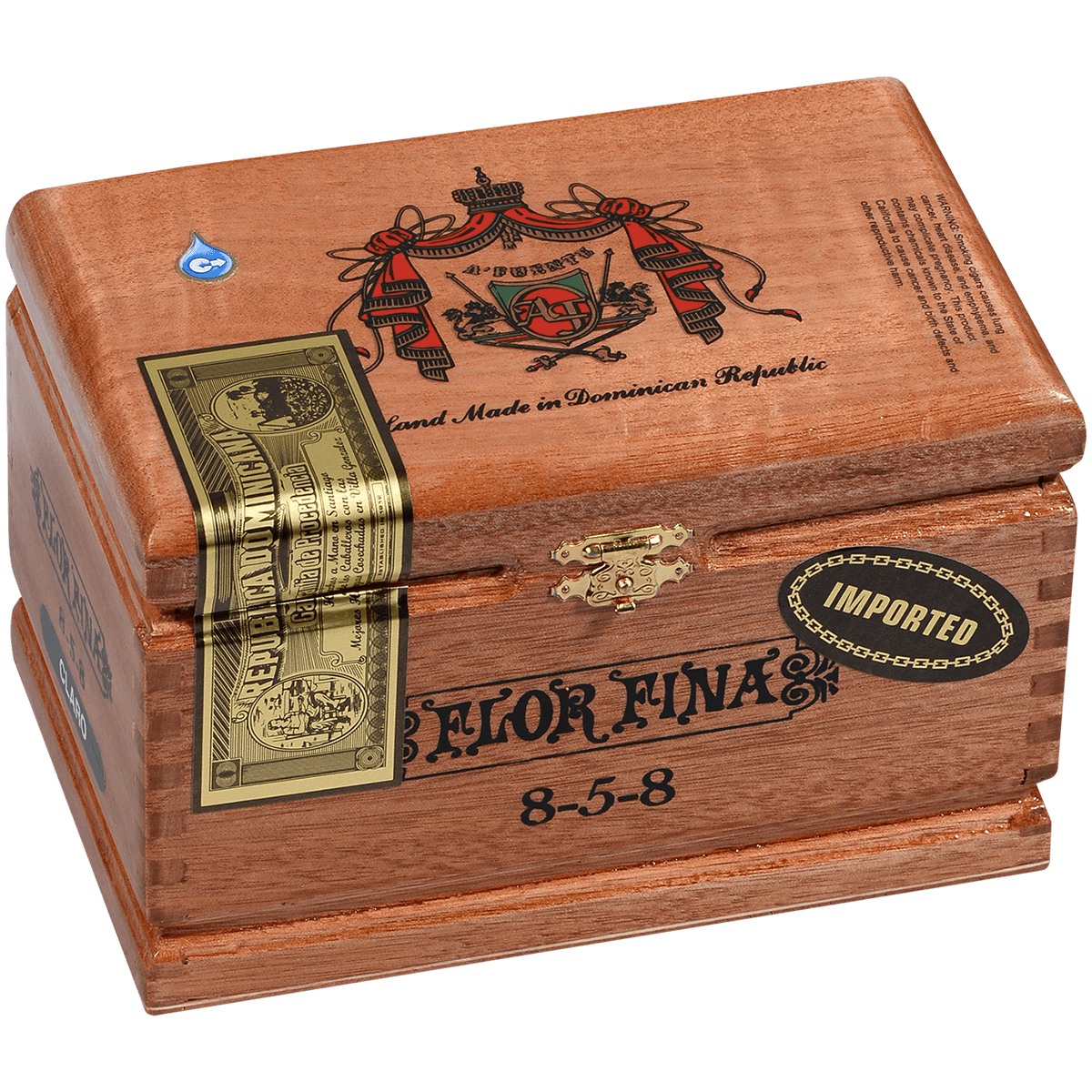 Arturo Fuente 8-5-8 Anniversary Claro Cabinet 25 Ct. Box 6.00X47