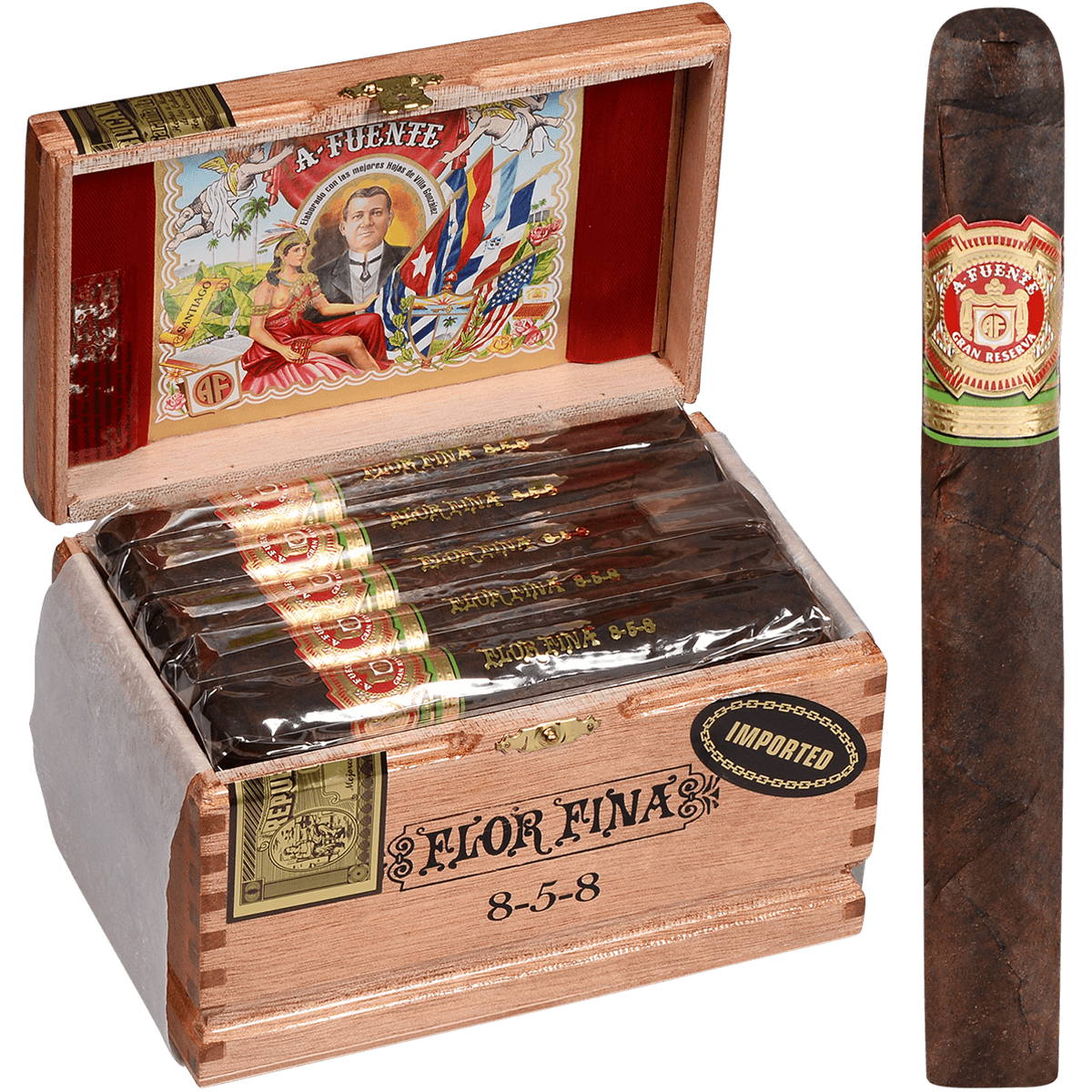 Arturo Fuente 8-5-8 Anniversary Maduro Cabinet 25 Ct. Box 6.00X47
