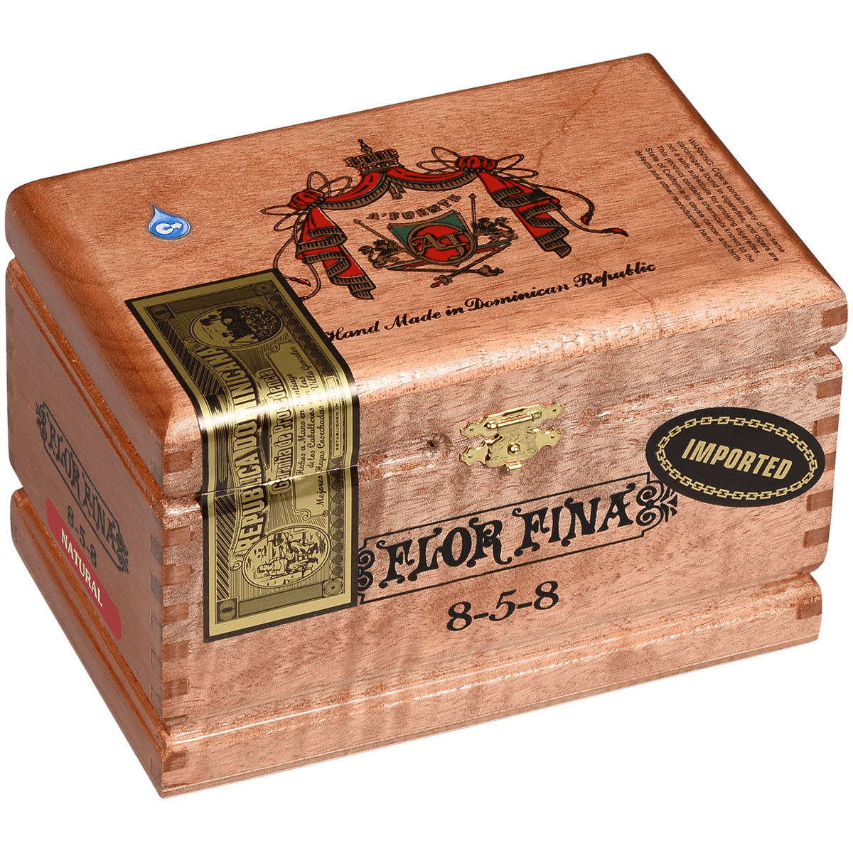 Arturo Fuente 8-5-8 Anniversary Natural Cabinet 25 Ct. Box 6.00X47