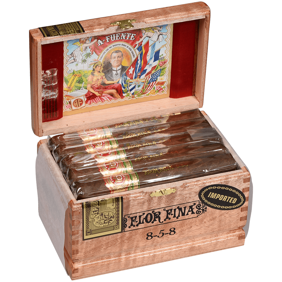 Arturo Fuente 8-5-8 Anniversary Natural Cabinet 25 Ct. Box 6.00X47