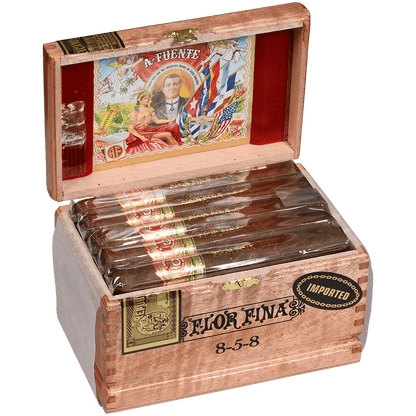 Arturo Fuente 8-5-8 Anniversary Natural Cabinet 25 Ct. Box 6.00X47