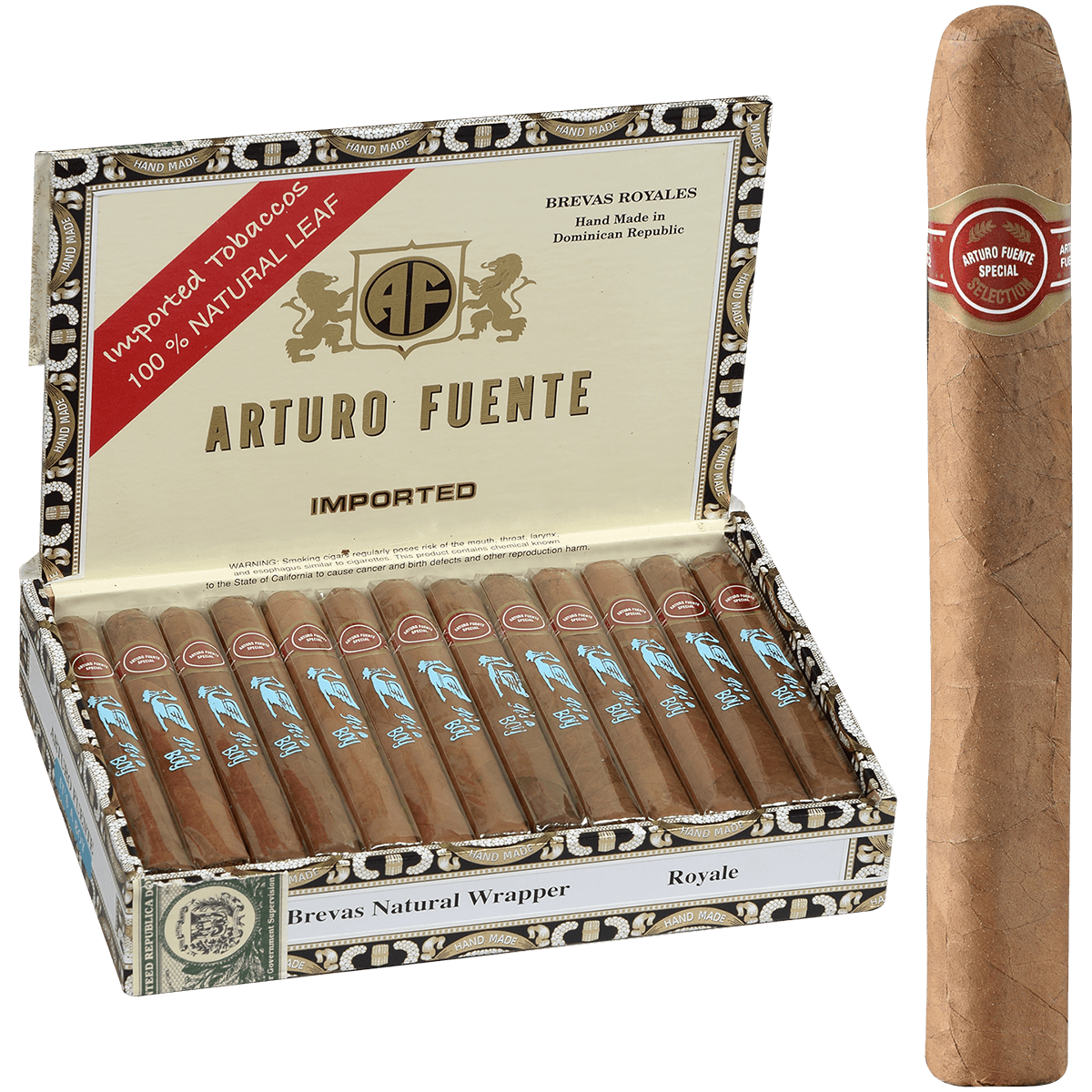 Arturo Fuente Brevas Royale "It'S A Boy" 25 Ct. Box 5.50X42