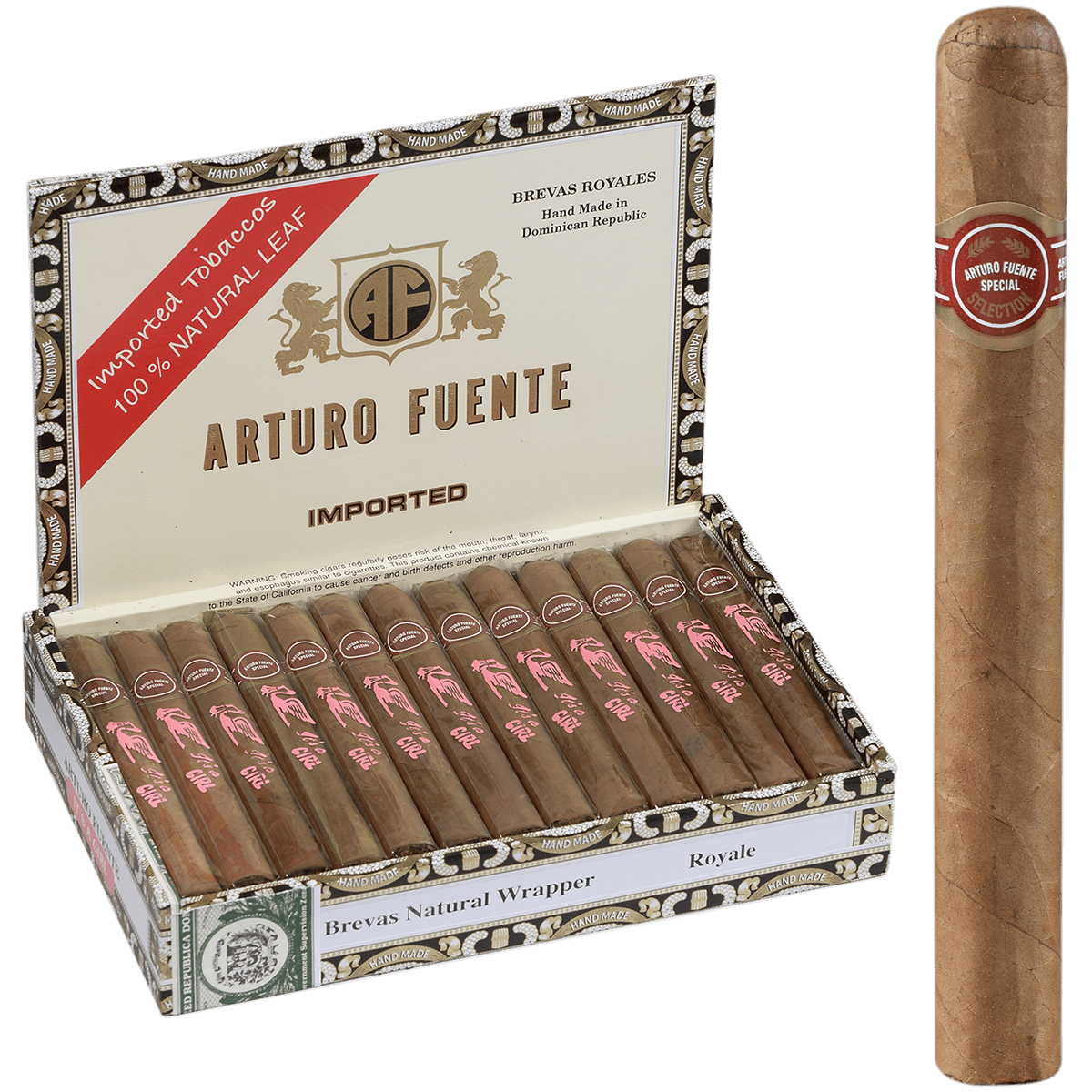 Arturo Fuente Brevas Royale "It'S A Girl" 25 Ct. Box 5.50X42