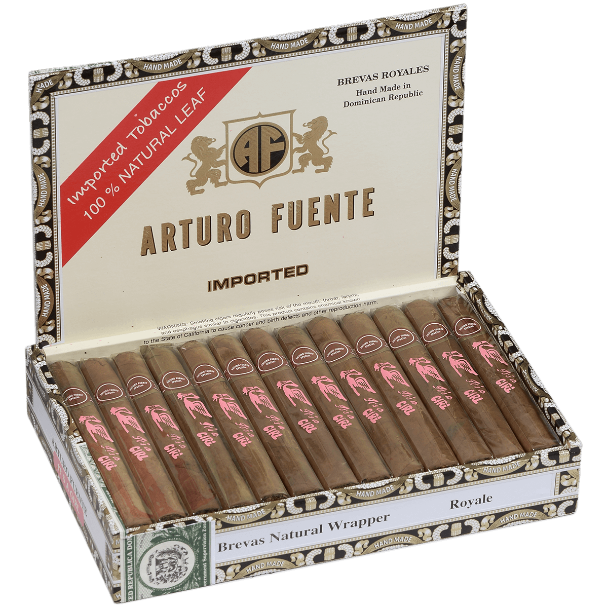 Arturo Fuente Brevas Royale "It'S A Girl" 25 Ct. Box 5.50X42