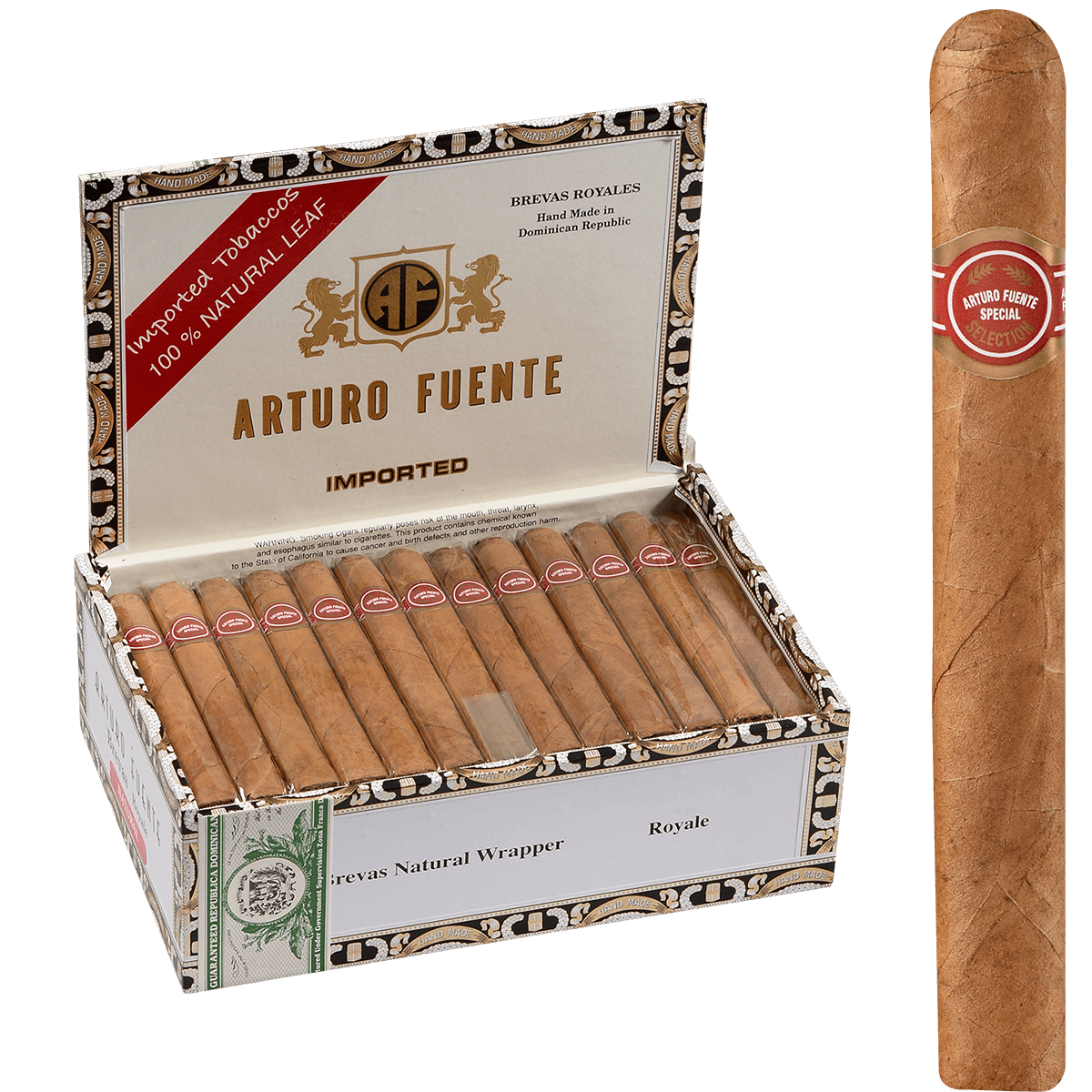 Arturo Fuente Brevas Royale Natural 50 Ct. Box 5.50X42