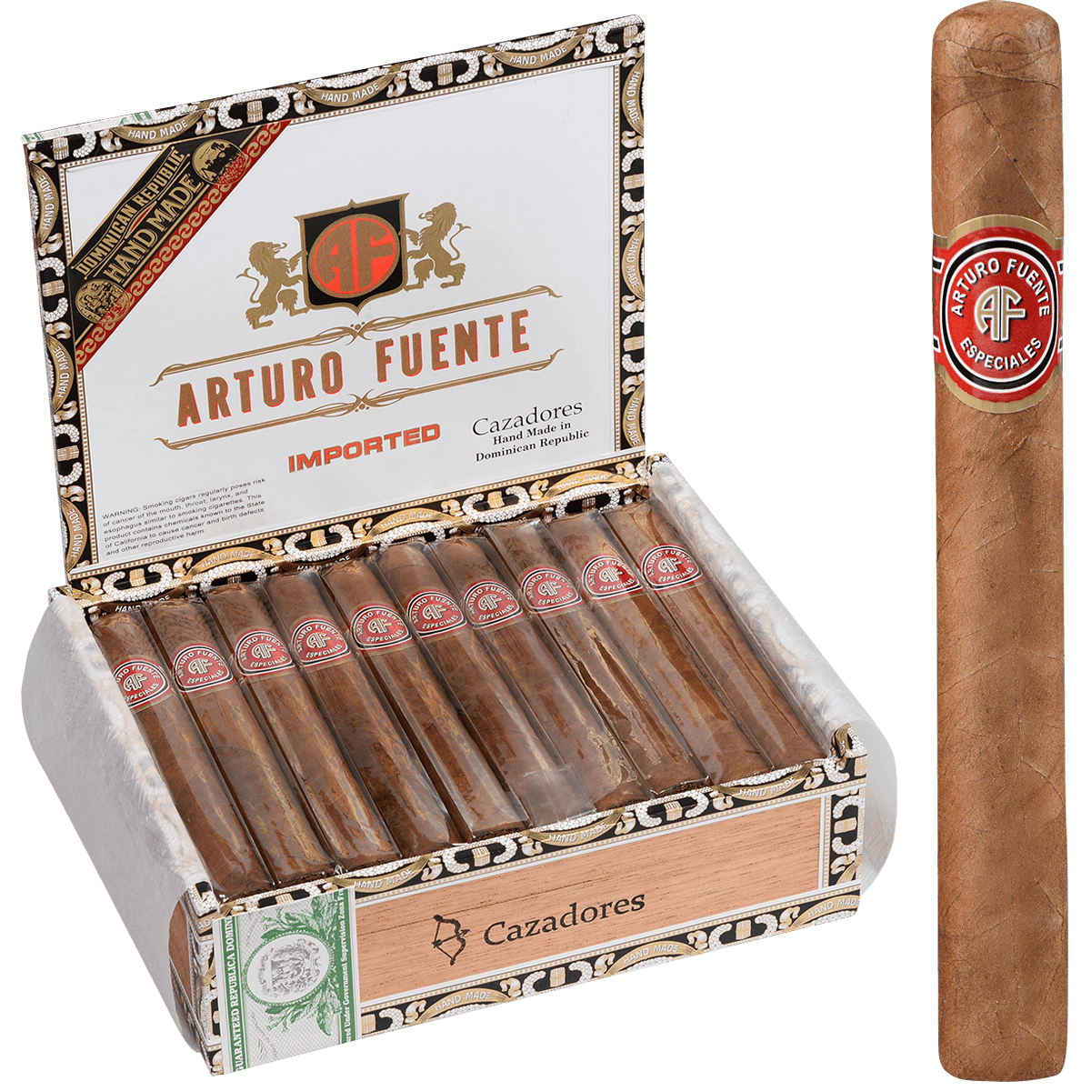 Arturo Fuente Cazadores 30 Ct. Box 6.00X50