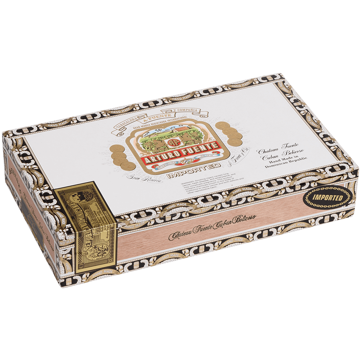 Arturo Fuente Chateau Cuban Belicoso Sun Grown 24 Ct. Box 5.75X52