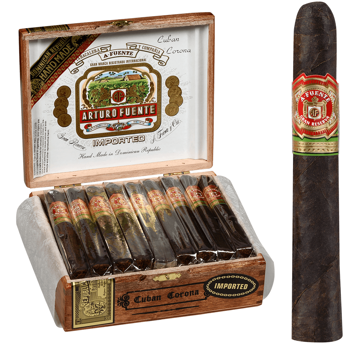 Arturo Fuente Cuban Corona Maduro 25 Ct. Box 5.25X45