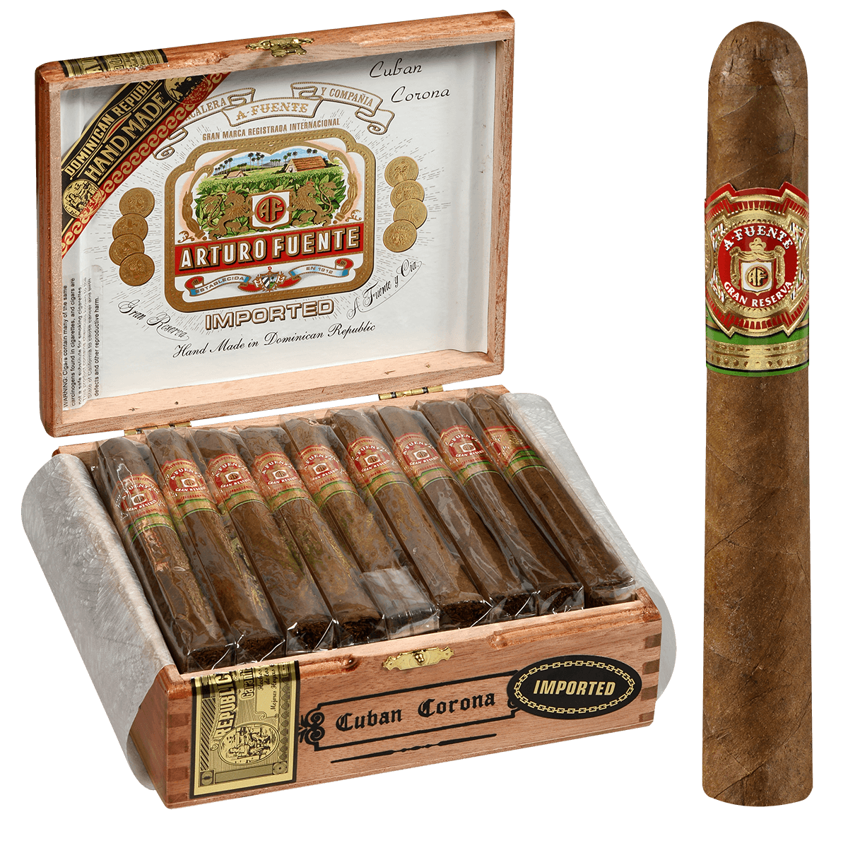 Arturo Fuente Cuban Corona Natural 25 Ct. Box 5.25X45