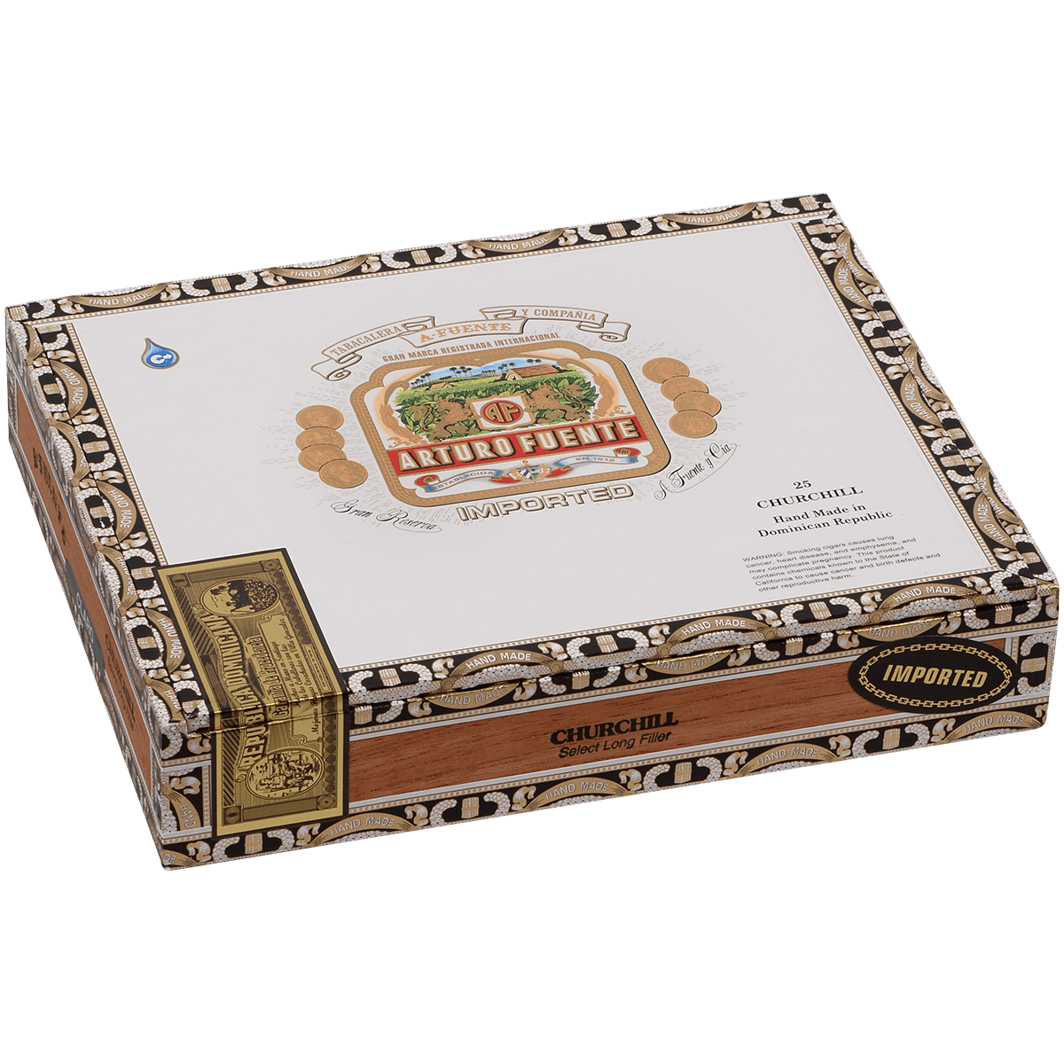 Arturo Fuente Churchill Claro 25 Ct. Box 7.25X48