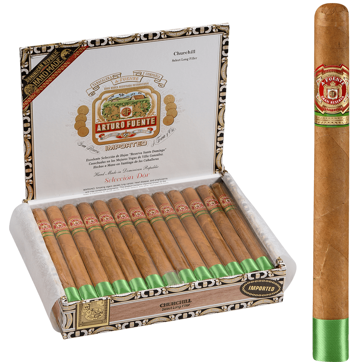 Arturo Fuente Churchill Seleccion D'Oro 25 Ct. Box 7.25X48