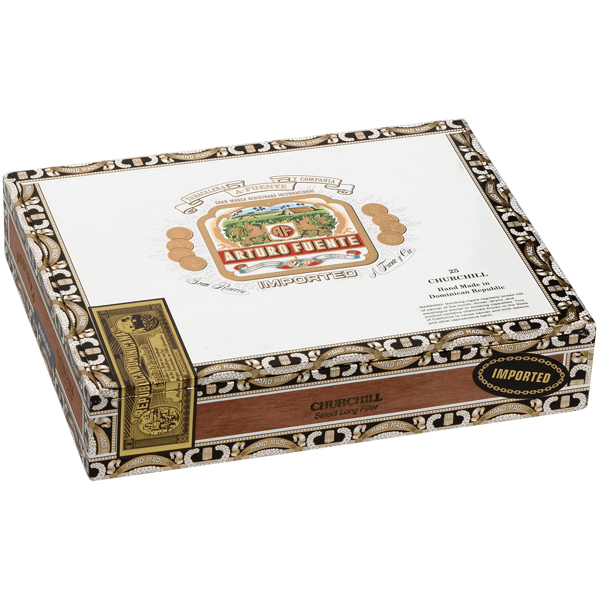 Arturo Fuente Churchill Maduro 25 Ct. Box 7.25X48