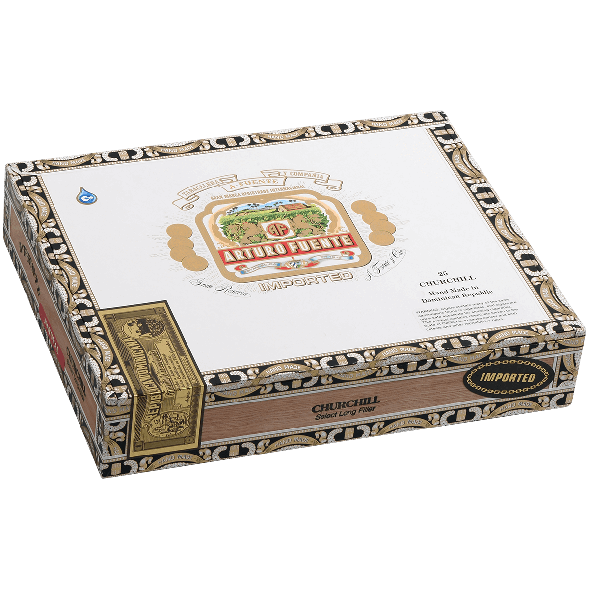 Arturo Fuente Churchill Natural 25 Ct. Box 7.25X48