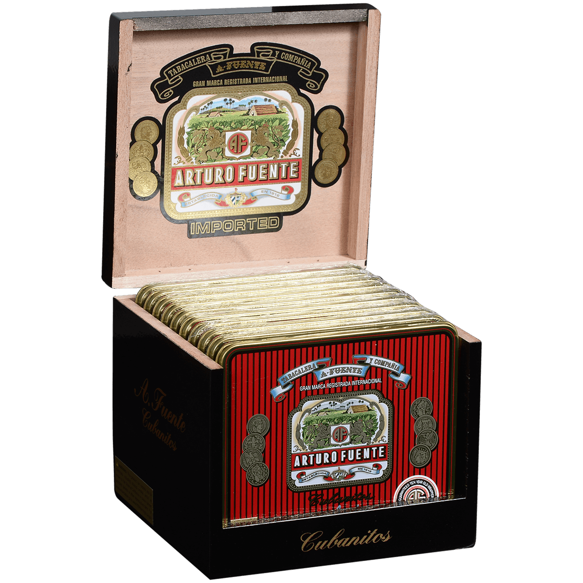 Arturo Fuente Cubanitos Maduro 10/10 Tins 4.00X32