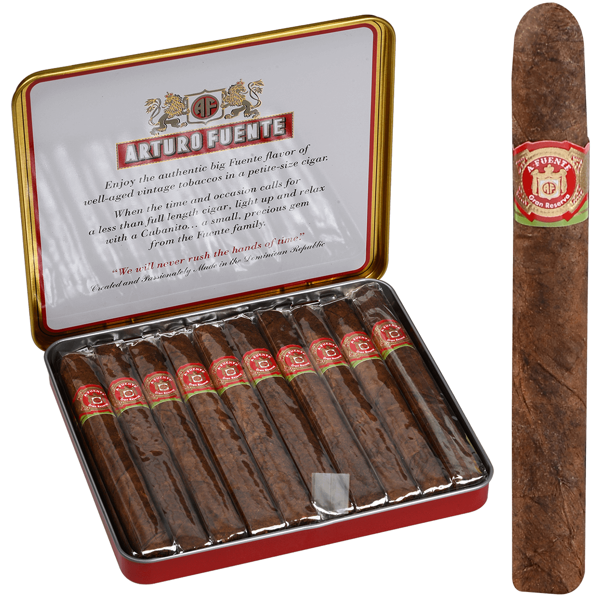 Arturo Fuente Cubanitos 10/10 Tins 4.00X32