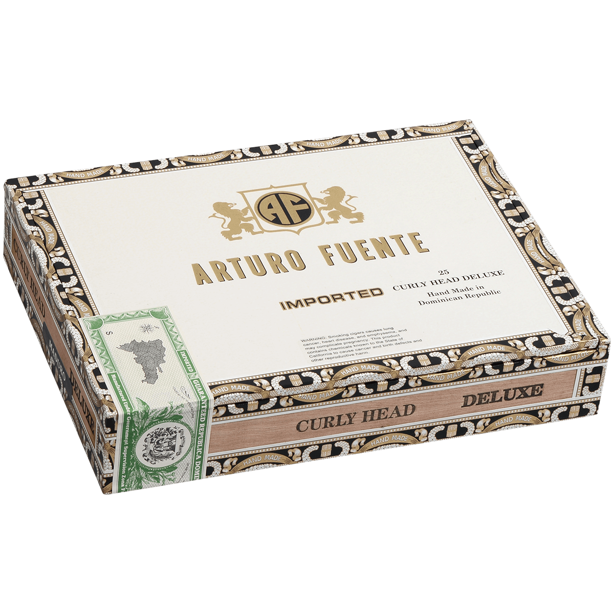 Arturo Fuente Curly Head Deluxe Maduro 25 Ct. Box 6.50X43
