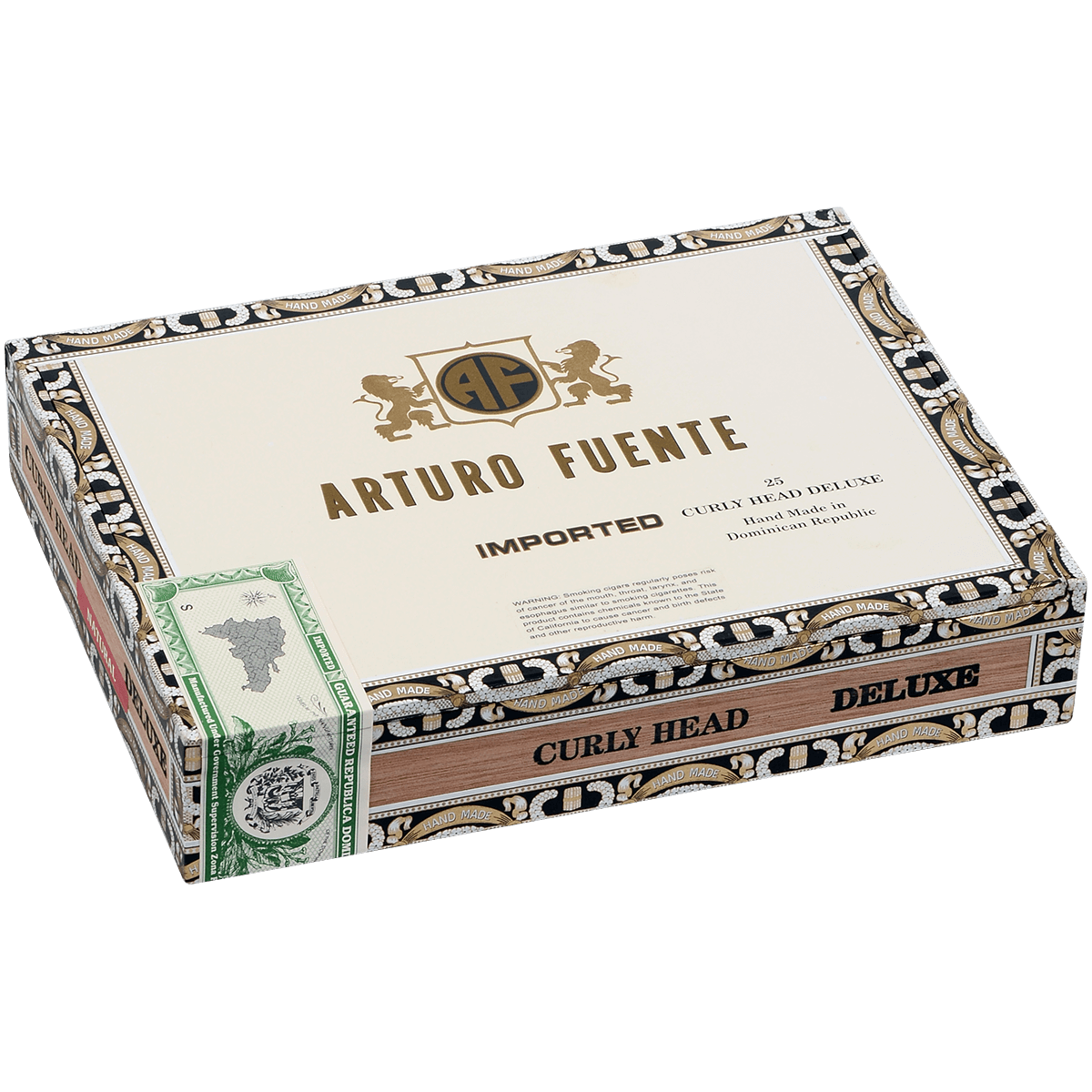 Arturo Fuente Curly Head Deluxe Natural 25 Ct. Box 6.50X43