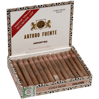 Arturo Fuente Curly Head Deluxe Natural 25 Ct. Box 6.50X43