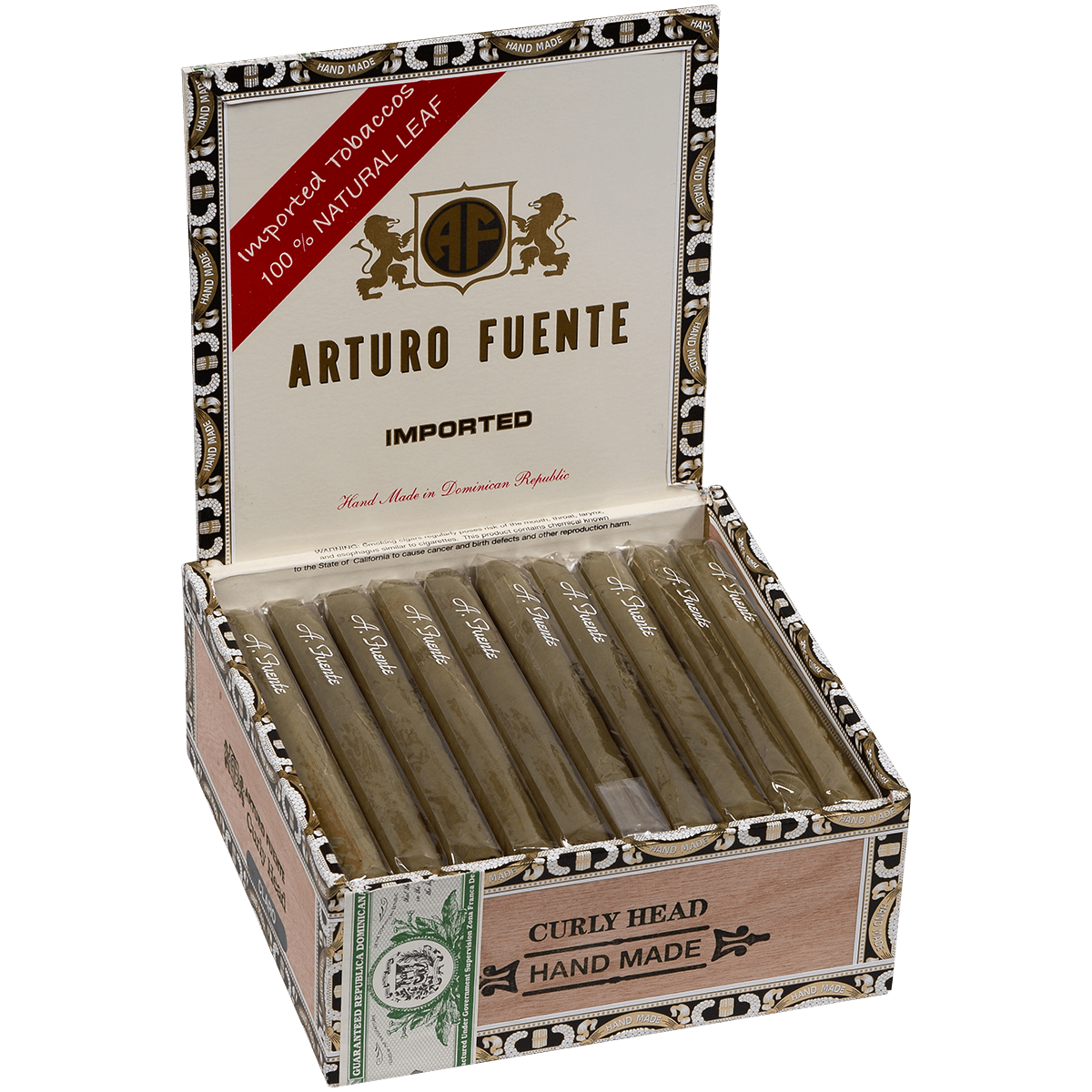 Arturo Fuente Curly Head Claro 40 Ct. Box 6.50X43
