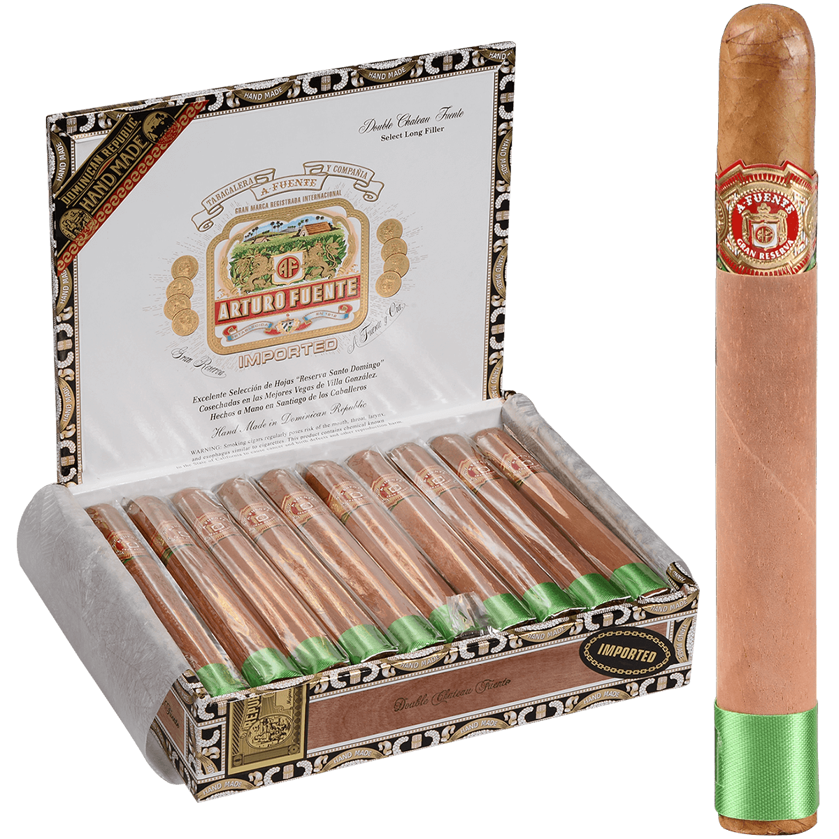 Arturo Fuente Double Chateau Natural 20 Ct. Box 6.75X50